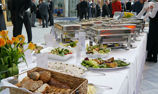 Zeitgeist Catering Buffet für ein Kongress in Berlin